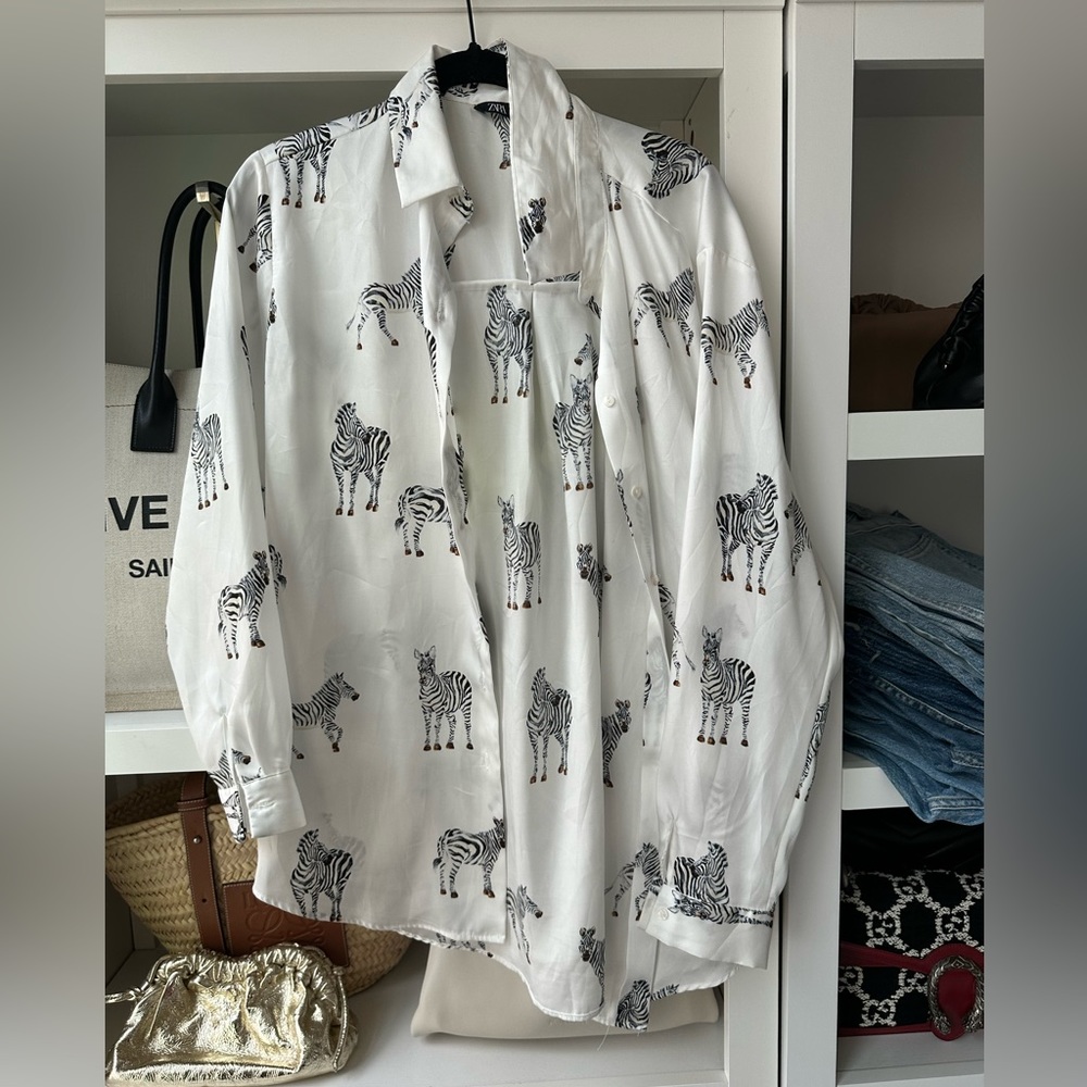 Zebra print blouse